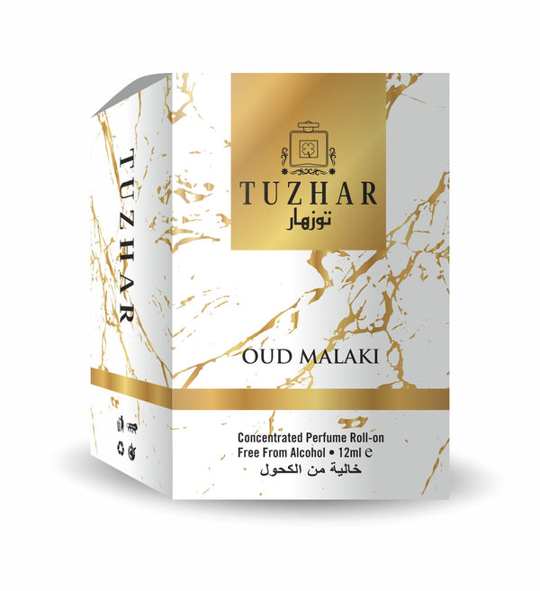 Tuzhar Oud Malaki – Premium 12ml Concentrated Luxury Roll On
