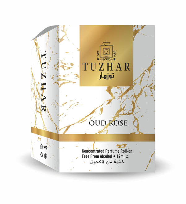 Tuzhar Oud Rose – Premium 12ml Concentrated Luxury Roll On