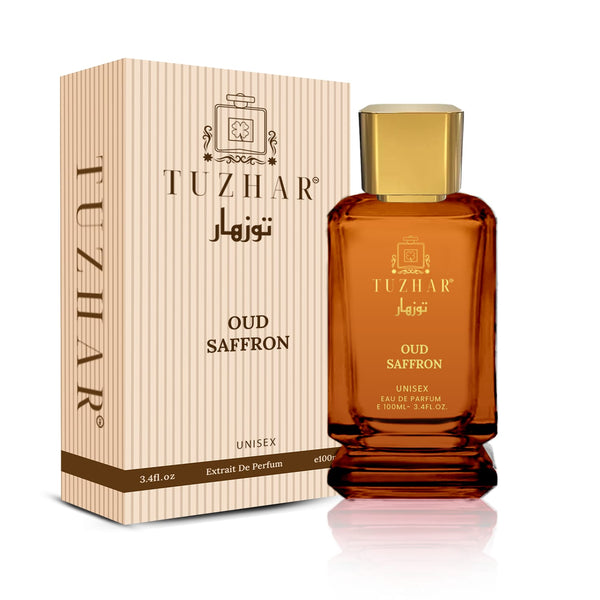 Tuzhar Oud Saffron – Luxury Extrait Eau de Parfum 100ml (Unisex)